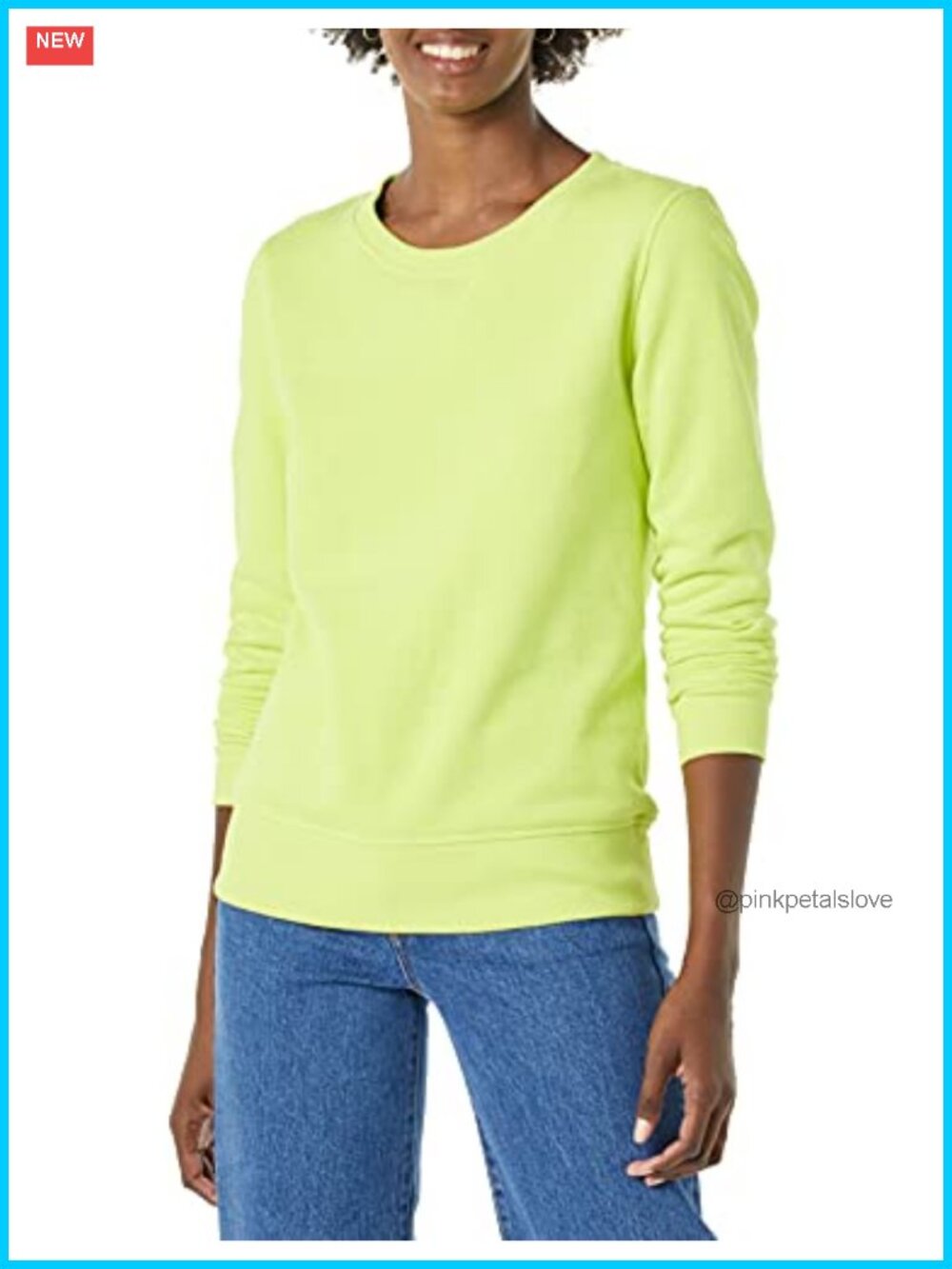 Women's Fleece Crewneck Long Sleeve Pullover Sweatshirt (Plus Size)